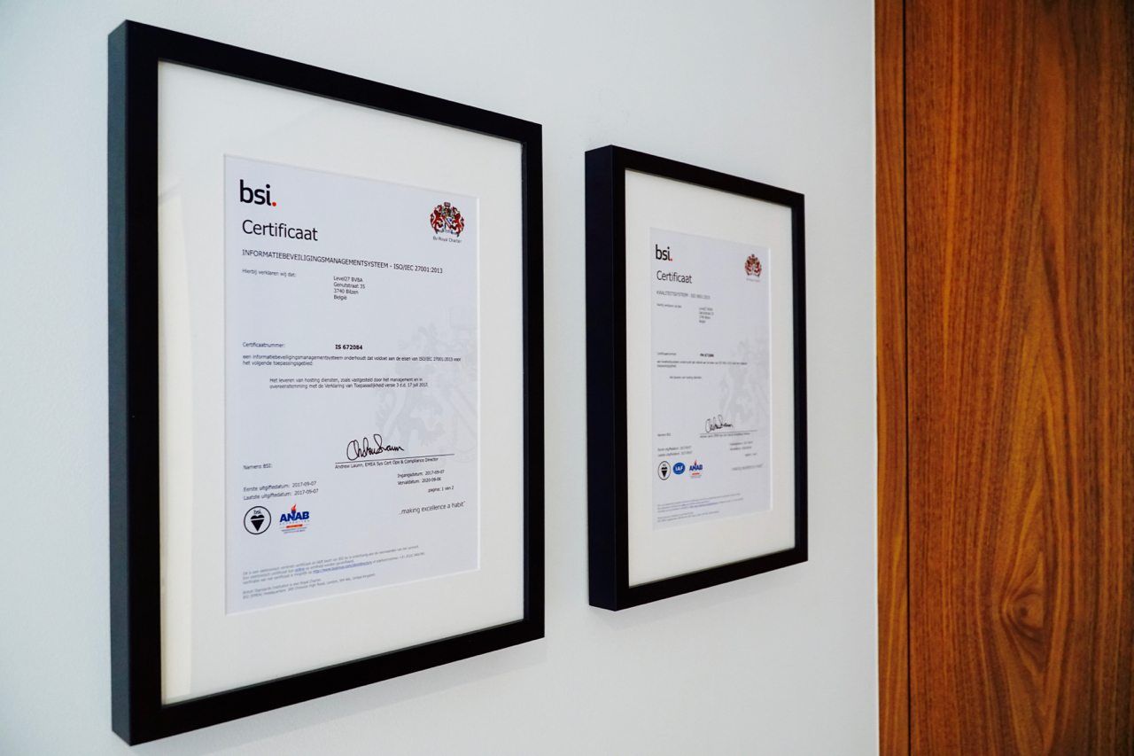 De ISO-certificatie van Level27